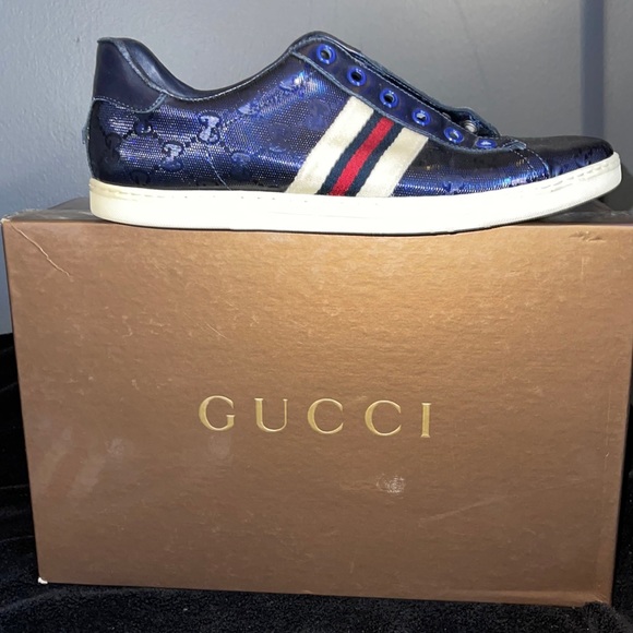 Navy blue Gucci shoes - Picture 3 of 5